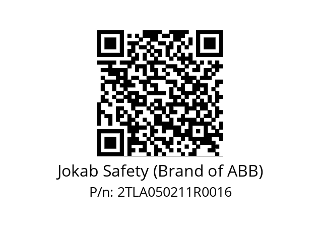   Jokab Safety (Brand of ABB) 2TLA050211R0016