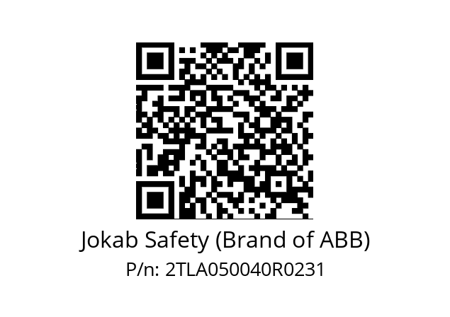   Jokab Safety (Brand of ABB) 2TLA050040R0231