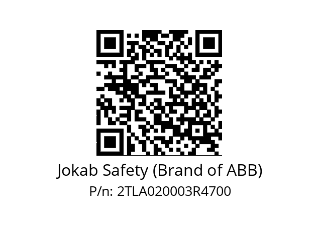   Jokab Safety (Brand of ABB) 2TLA020003R4700