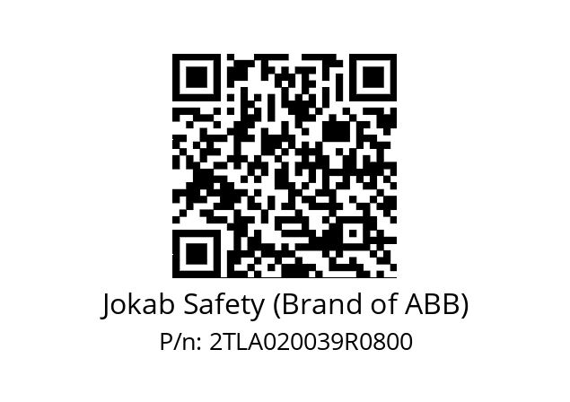   Jokab Safety (Brand of ABB) 2TLA020039R0800