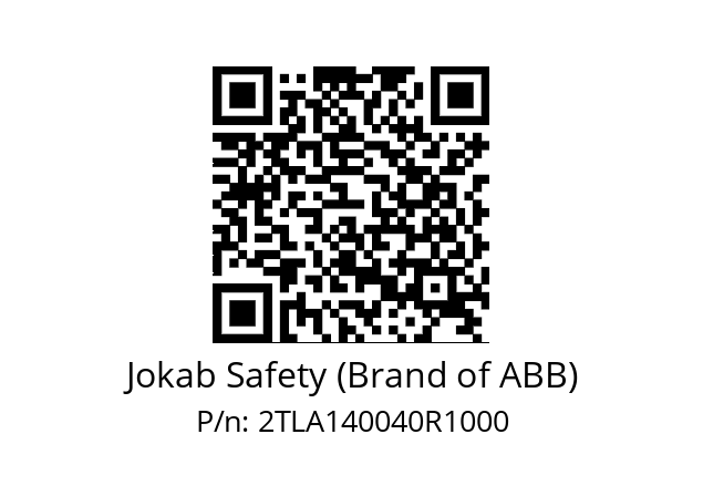   Jokab Safety (Brand of ABB) 2TLA140040R1000