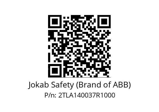   Jokab Safety (Brand of ABB) 2TLA140037R1000