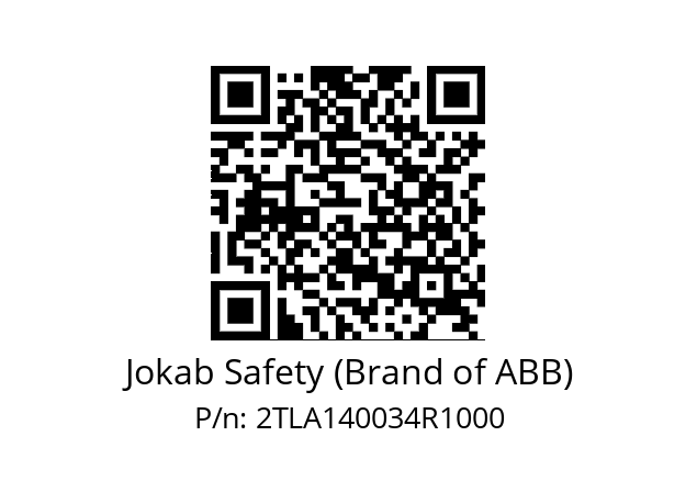   Jokab Safety (Brand of ABB) 2TLA140034R1000