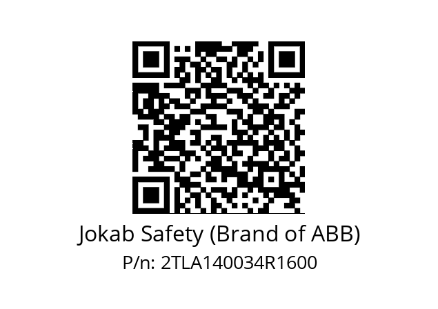   Jokab Safety (Brand of ABB) 2TLA140034R1600