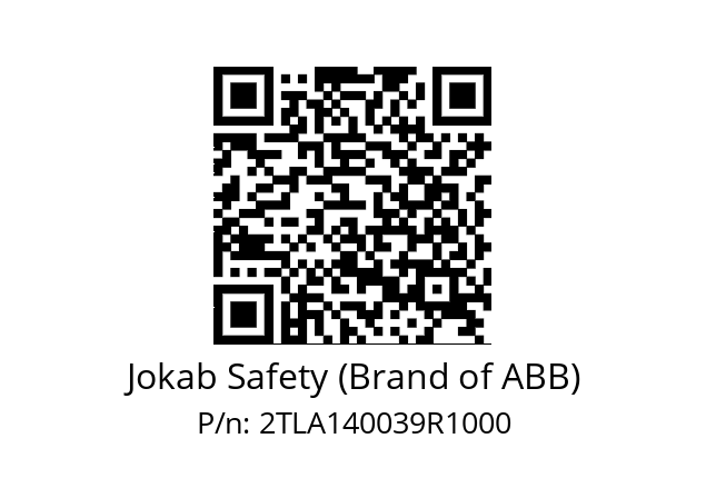   Jokab Safety (Brand of ABB) 2TLA140039R1000