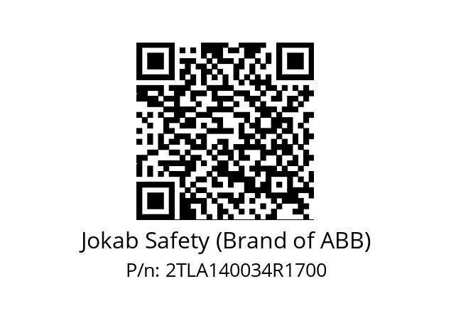   Jokab Safety (Brand of ABB) 2TLA140034R1700