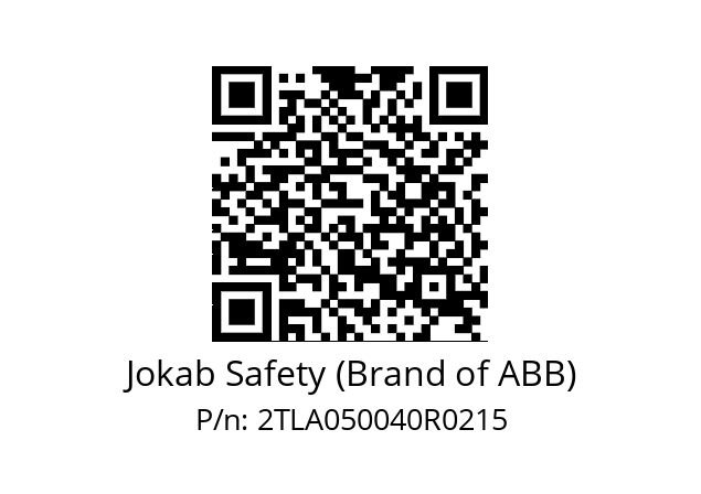   Jokab Safety (Brand of ABB) 2TLA050040R0215