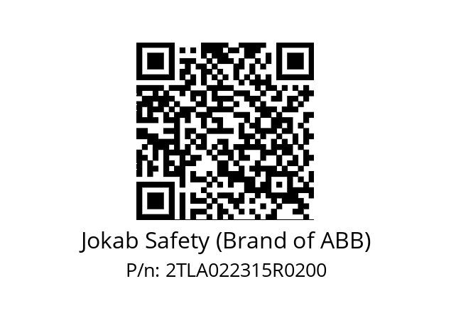   Jokab Safety (Brand of ABB) 2TLA022315R0200