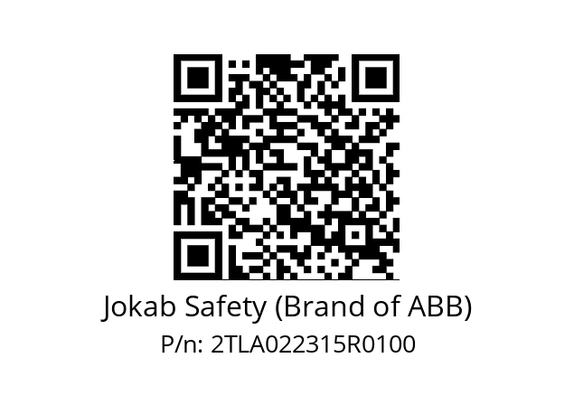   Jokab Safety (Brand of ABB) 2TLA022315R0100