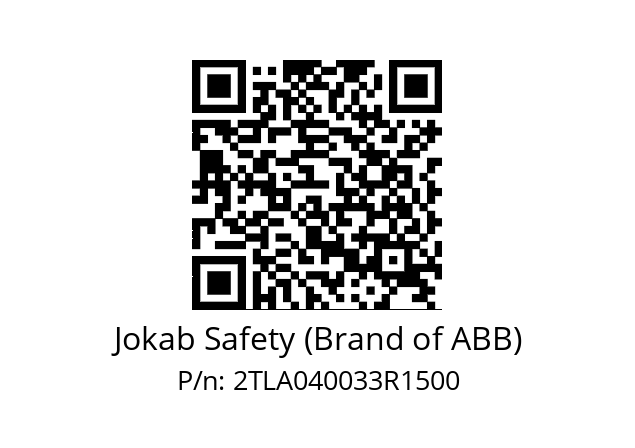   Jokab Safety (Brand of ABB) 2TLA040033R1500