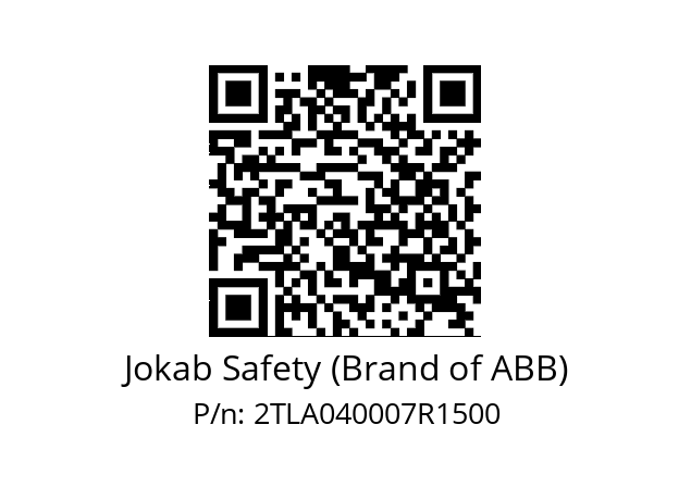   Jokab Safety (Brand of ABB) 2TLA040007R1500