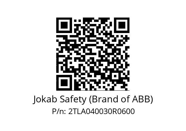   Jokab Safety (Brand of ABB) 2TLA040030R0600