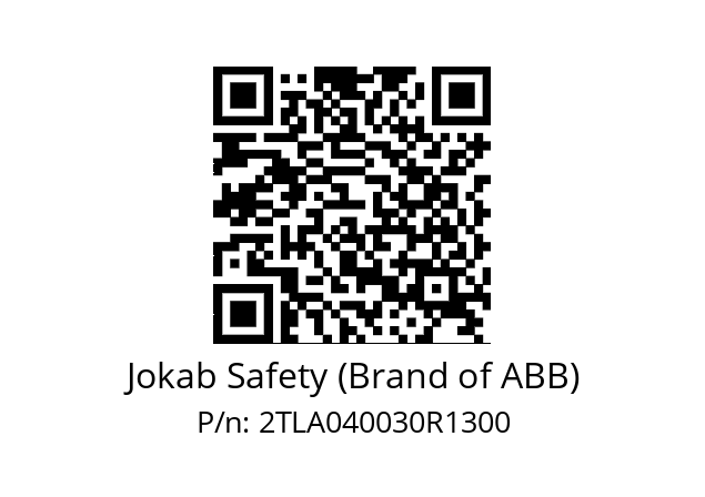   Jokab Safety (Brand of ABB) 2TLA040030R1300