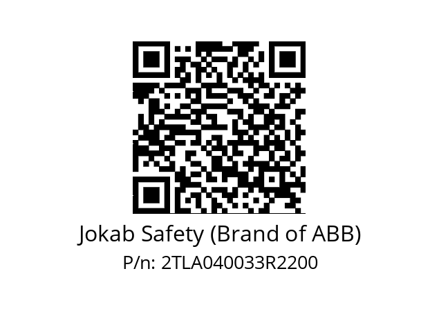   Jokab Safety (Brand of ABB) 2TLA040033R2200