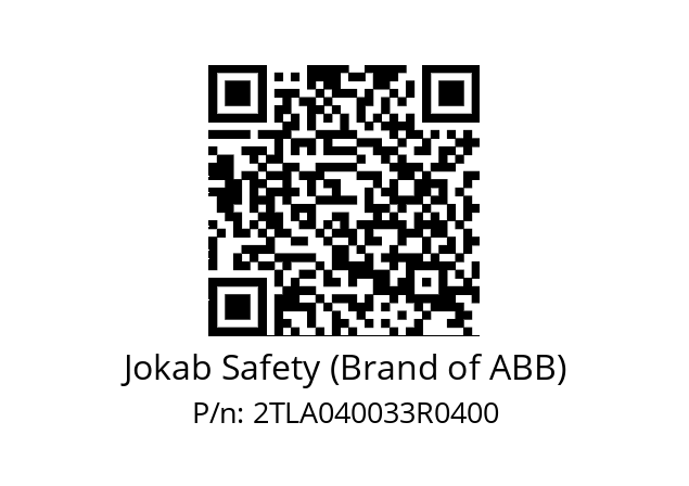   Jokab Safety (Brand of ABB) 2TLA040033R0400