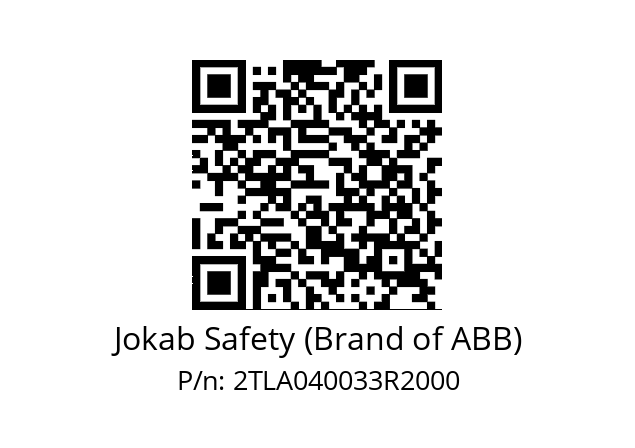   Jokab Safety (Brand of ABB) 2TLA040033R2000