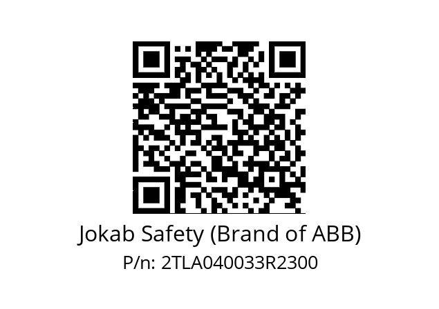   Jokab Safety (Brand of ABB) 2TLA040033R2300