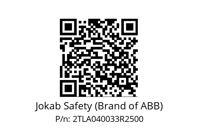   Jokab Safety (Brand of ABB) 2TLA040033R2500