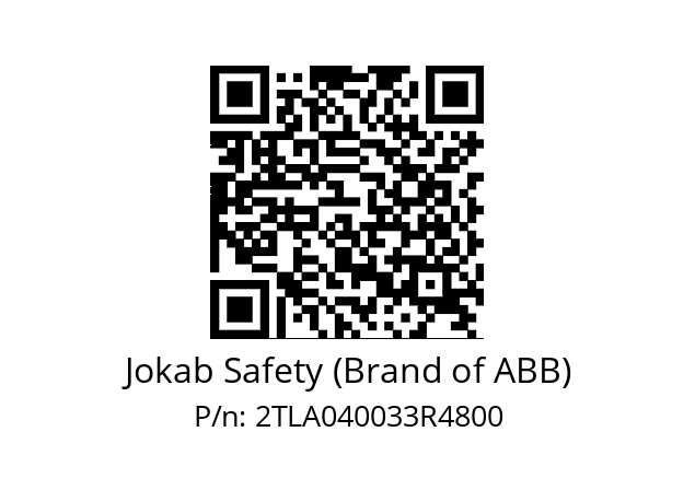   Jokab Safety (Brand of ABB) 2TLA040033R4800