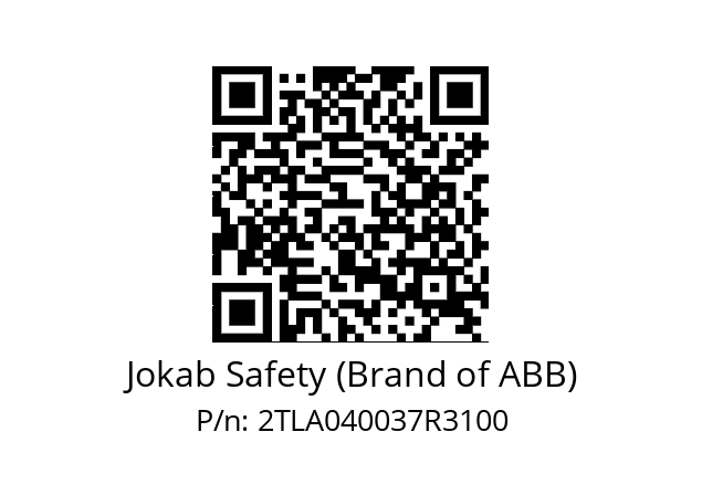   Jokab Safety (Brand of ABB) 2TLA040037R3100