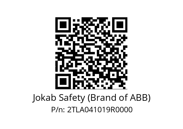   Jokab Safety (Brand of ABB) 2TLA041019R0000