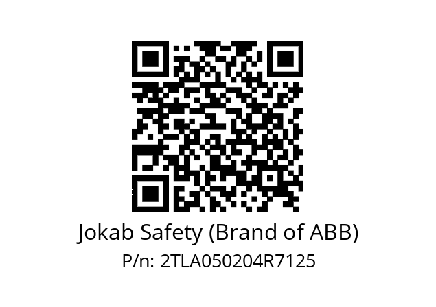   Jokab Safety (Brand of ABB) 2TLA050204R7125