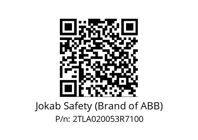   Jokab Safety (Brand of ABB) 2TLA020053R7100