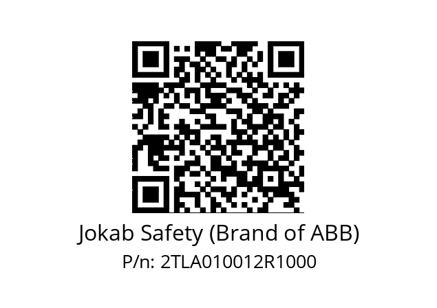   Jokab Safety (Brand of ABB) 2TLA010012R1000