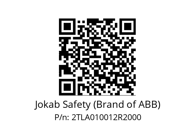   Jokab Safety (Brand of ABB) 2TLA010012R2000