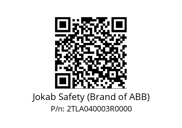   Jokab Safety (Brand of ABB) 2TLA040003R0000