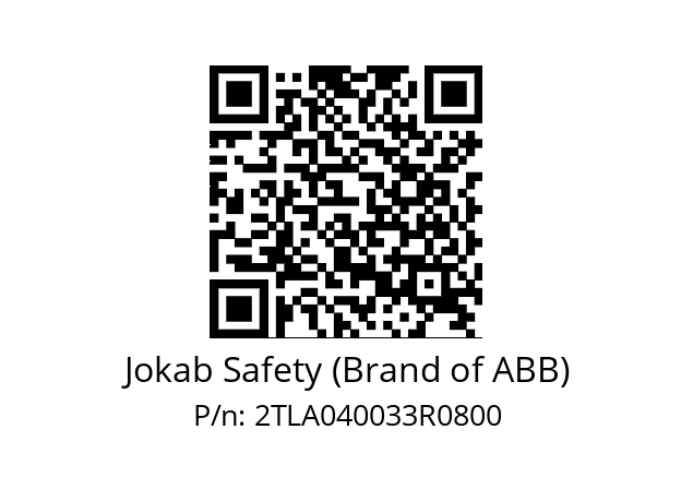   Jokab Safety (Brand of ABB) 2TLA040033R0800