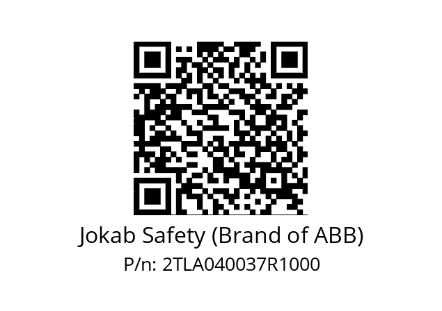   Jokab Safety (Brand of ABB) 2TLA040037R1000