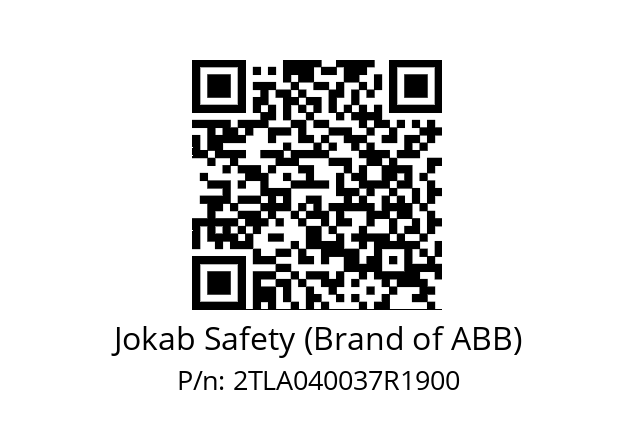   Jokab Safety (Brand of ABB) 2TLA040037R1900