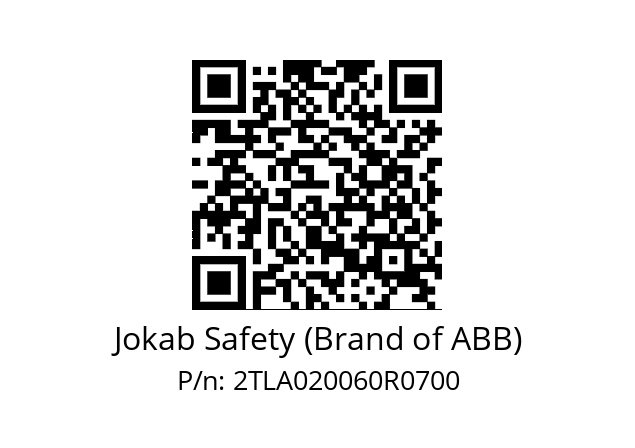   Jokab Safety (Brand of ABB) 2TLA020060R0700