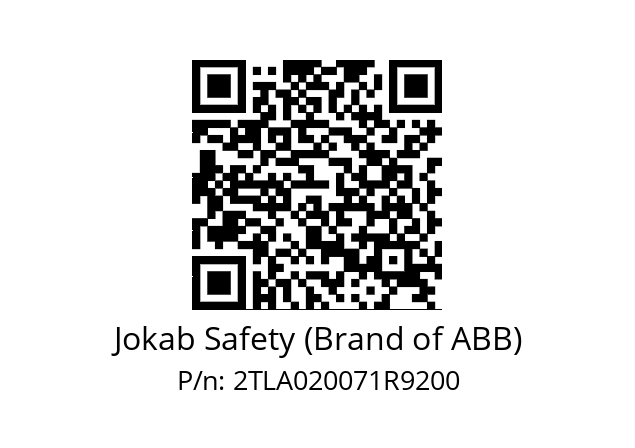   Jokab Safety (Brand of ABB) 2TLA020071R9200