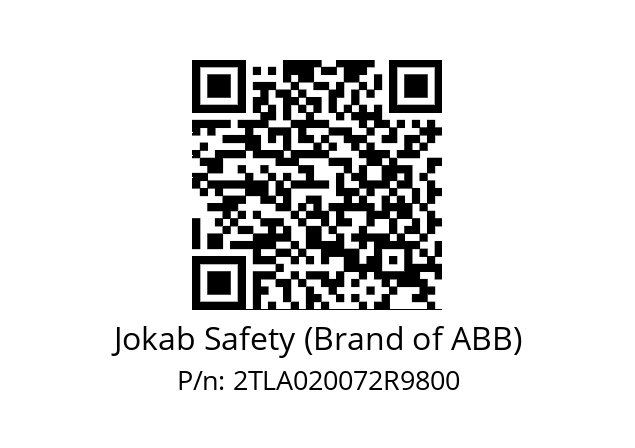   Jokab Safety (Brand of ABB) 2TLA020072R9800