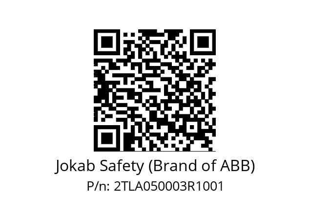   Jokab Safety (Brand of ABB) 2TLA050003R1001