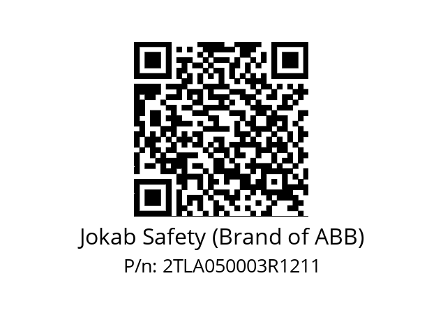   Jokab Safety (Brand of ABB) 2TLA050003R1211