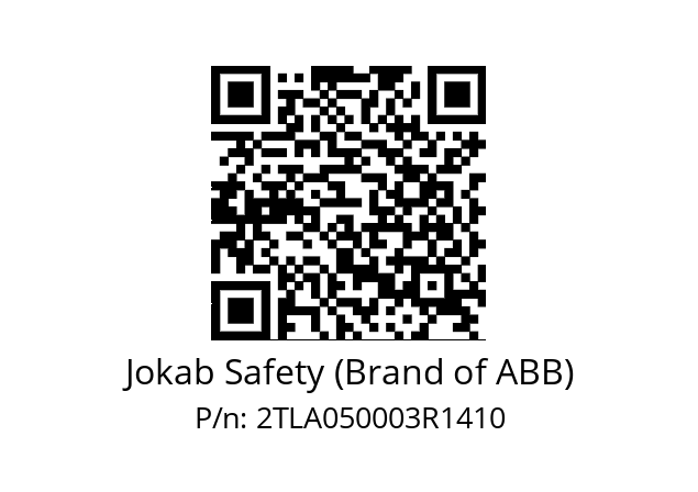   Jokab Safety (Brand of ABB) 2TLA050003R1410