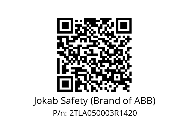   Jokab Safety (Brand of ABB) 2TLA050003R1420