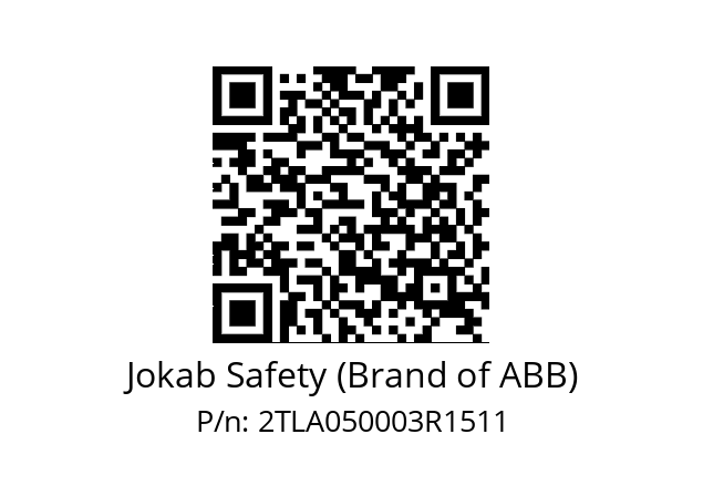   Jokab Safety (Brand of ABB) 2TLA050003R1511