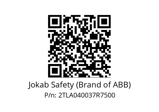   Jokab Safety (Brand of ABB) 2TLA040037R7500