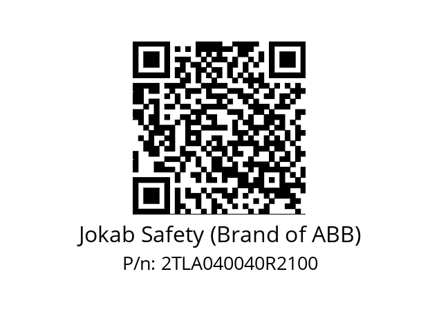   Jokab Safety (Brand of ABB) 2TLA040040R2100