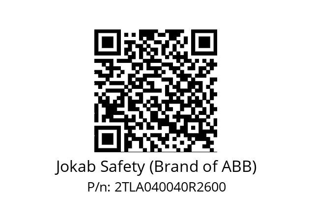   Jokab Safety (Brand of ABB) 2TLA040040R2600