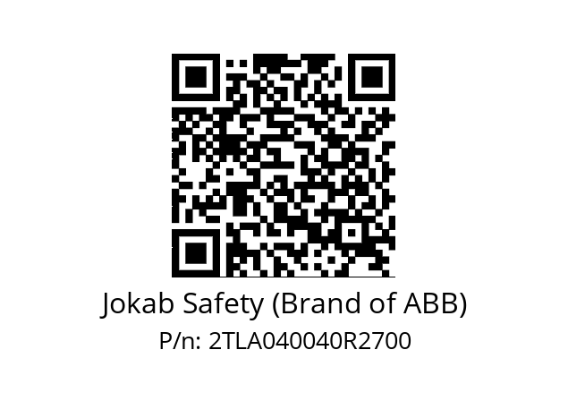   Jokab Safety (Brand of ABB) 2TLA040040R2700