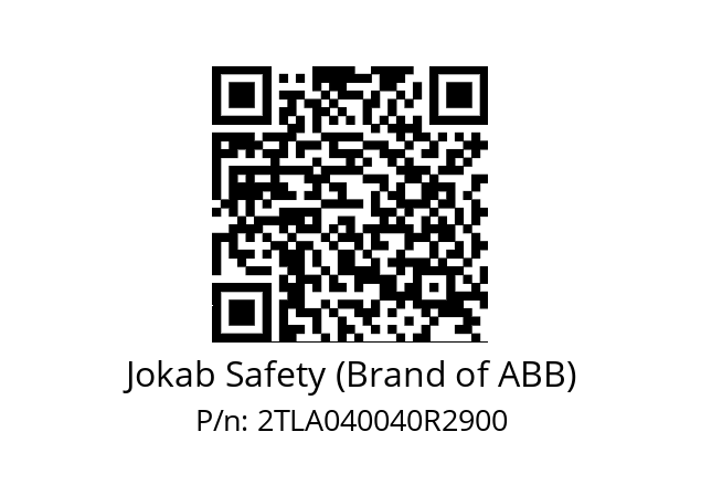   Jokab Safety (Brand of ABB) 2TLA040040R2900