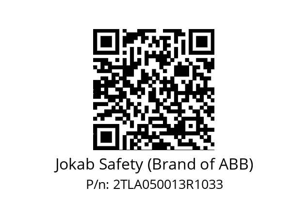   Jokab Safety (Brand of ABB) 2TLA050013R1033