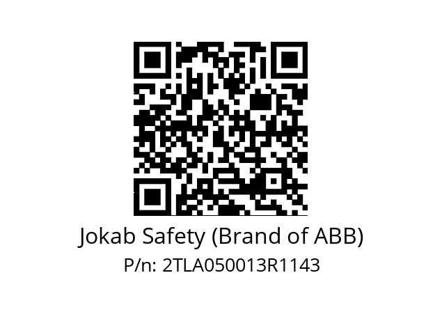   Jokab Safety (Brand of ABB) 2TLA050013R1143