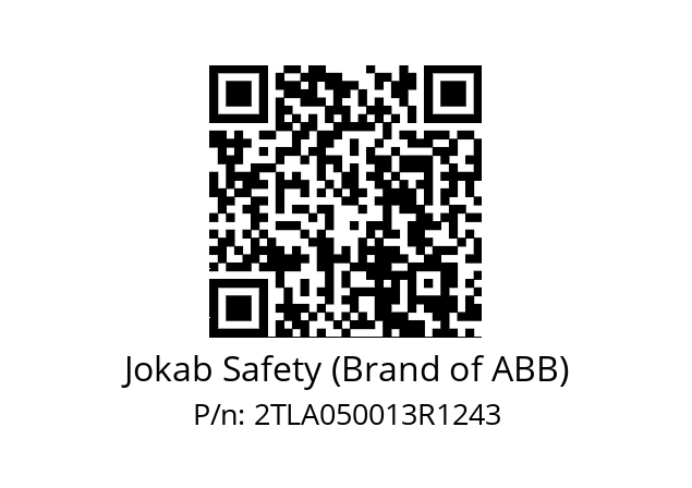   Jokab Safety (Brand of ABB) 2TLA050013R1243