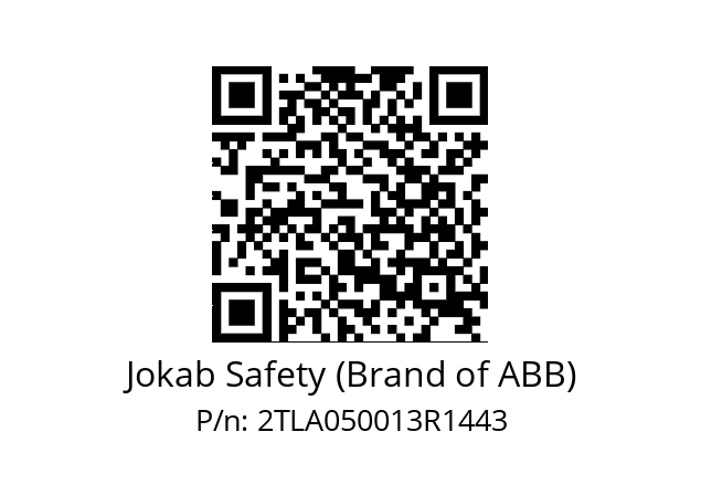   Jokab Safety (Brand of ABB) 2TLA050013R1443